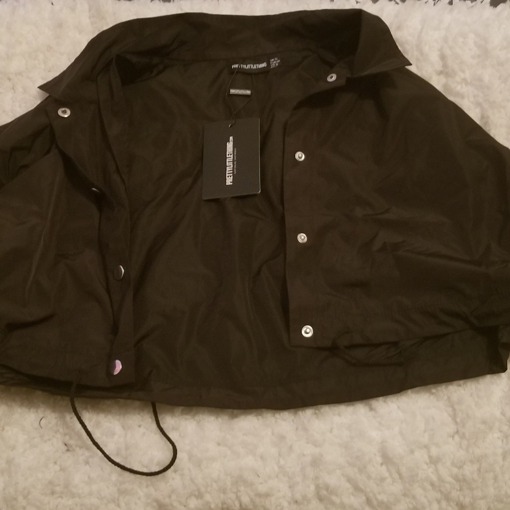 Black Shell Crop Jacket